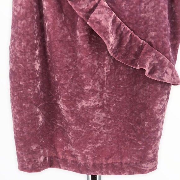 J Crew Pink Crushed Velvet Ruffle Trim Camisole Tank Top NWT - Picture 4 of 11